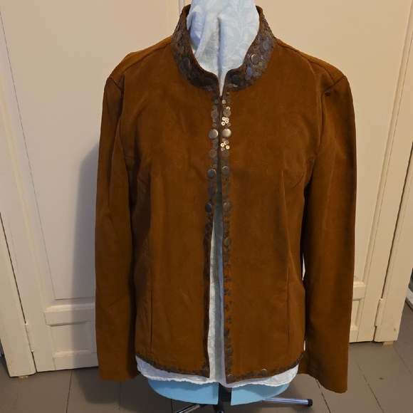 Charter Club Jackets & Blazers - Charter Club Brown Jacket with Decorative Trim [2/$15]